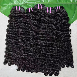 Vente en gros de mèches de cheveux humains vierges vietnamiens, indiens et birmans, ondulés souples, bouclés, pour usage quotidien - Product Image 2