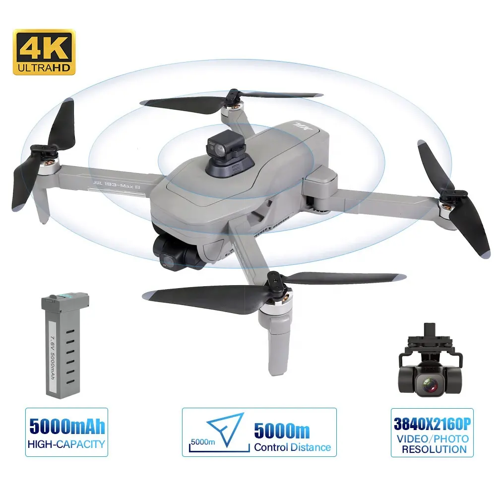 High Quality 193Max 2 VS SG906 Max 2 Drones EIS Camera And GPS Professional 5KM Long Range 4K Drones