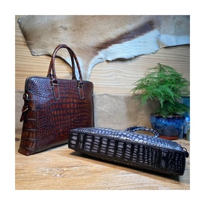 패션 스타일 최고 등급 이국적인 정품 악어 가죽 서류 가방 - Product Image 2