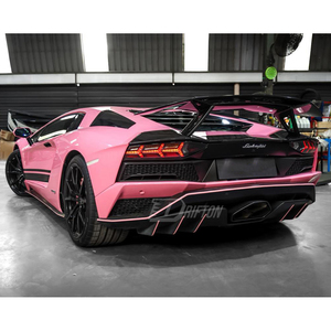 NOV Style Aventador Dry Carbon Fiber <b>Rear</b> <b>Spoiler</b> Wing With Base Lid For Lamborghini Aventador & S & SV LP700 LP740 LP750 2011-2 - Product Image 3