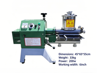 Machine à coller unilatérale pour cuir PU, modèle FS-125, 6 pouces, semi-automatique, adhésif industriel haute résistance, 220V 200W, pour chaussures