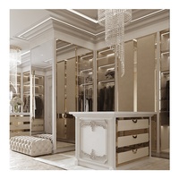 Armoires modernes à vêtements bon marché White Shaker Closet Wall Reach dans les systèmes de placard pour dressing et chambre à coucher