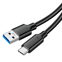 Câble USB3.2 Type A vers C 10 Gbps, câble de données USB3.2 Type C, charge rapide PD 3A 60W pour téléphone portable, tablette et ordinateur portable