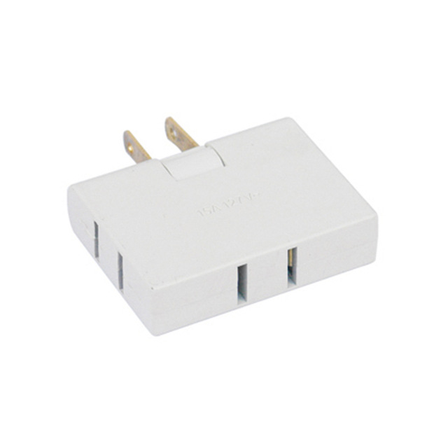 Universal Type  US 2 Pin Grounded AC Plug Travel Adapter 3 Side Outlet for USA , Peru, Colombia AC Power Charger Adaptor Plug