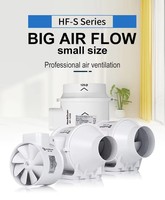 Ventilateur de gaine en ligne pour cuisine, 5 pouces, en plastique, grand débit d'air, 2600 tr/min, éliminateur d'odeurs de fumée, extracteur d'air frais, OEM/ODM