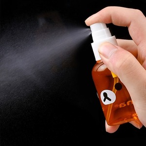 Flacon pulvérisateur en plastique orange 50 ml, format voyage portable, pour toner, cosmétique, hydratant, pompe distributrice avec bouchon - Product Image 2