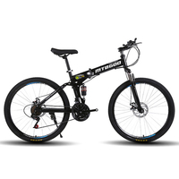 Offres Spéciales Bisicletas Usadas 24 ~ 29 "Bisicleta Doble Suspension Descente 21/24/27S Cycle Pliant VTT pour Homme/Unisexe