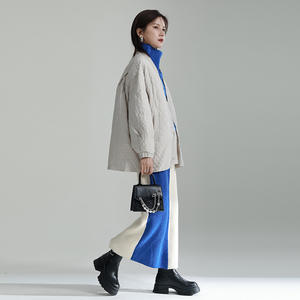 Manteaux d'hiver <span class=keywords><strong>femme</strong></span> 2022 <span class=keywords><strong>doudoune</strong></span> <span class=keywords><strong>mi</strong></span>-<span class=keywords><strong>longue</strong></span> légère col en v ample cordon losange <span class=keywords><strong>doudoune</strong></span> <span class=keywords><strong>femme</strong></span> - Product Image 4