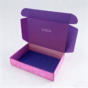 9x6x4 Black Corrugated Paper <b>Gift</b> Shipping <b>Boxes</b> Custom Logo Mailer <b>Boxes</b> for Safe Packaging - Product Image 3