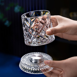 <span class=keywords><strong>Verre</strong></span> à whisky rotatif 280 ml, <span class=keywords><strong>verre</strong></span> à bière créatif en <span class=keywords><strong>cristal</strong></span> de qualité supérieure, <span class=keywords><strong>verre</strong></span> à liqueur avec base, <span class=keywords><strong>verre</strong></span> à vin moulé à la main - Product Image 4