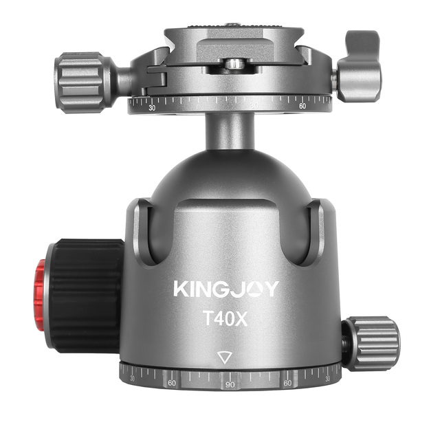 Kingjoy Tripod Ball Head  Camera Quick Release Metal Ball Head Camera Mount with Quick Release Plate for Tripod DSLR Camera