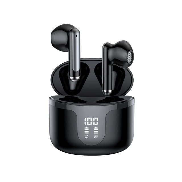 Wholesale High Quality S47 Premium Semi-in-ear TWS Earbuds for 5.4 ENC Noise Cancellation IPX3 Waterproof Digital Display
