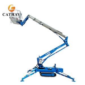 Nacelle araignée tout-terrain automotrice 12-24m avec panier rotatif réglable sur chenilles - Product Image 4
