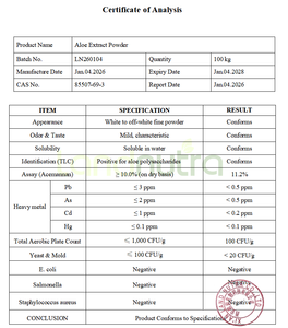Extracto de <span class=keywords><strong>Aloe</strong></span> en Polvo, Extracto de Hoja de <span class=keywords><strong>Aloe</strong></span> <span class=keywords><strong>Vera</strong></span> Barbadensis <span class=keywords><strong>para</strong></span> el Cuidado de la Piel y Suplementos Dietéticos - Product Image 3