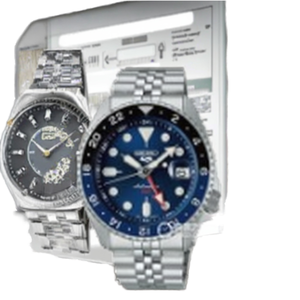 Nuevo Reloj Mecánico Automático Deportivo de Lujo para Hombre Seiko 5, Esfera de 42 mm, Manecillas Luminosas con Fase Lunar, Acero Inoxidable - Product Image 1