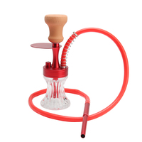 4 couleurs petit narguilé en verre set narguilé mini shisha vente en gros chicha complet portable hookah cup travel shisha with bag