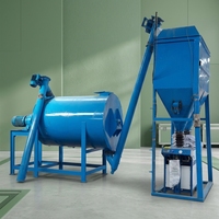 Ligne de production de mortier sec simple, mélangeur de mortier sec, machine de production de mortier