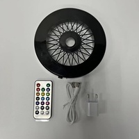 Accessoire de narguilé clignotant coloré de 6 pouces RVB LED Ring Light avec télécommande Laque Technics Soft LED Shisha Light