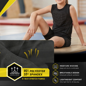 Armatura Sportiva Invisibile Professionale per Bambini, Tuta Protettiva Imbottita per Calcio, Football, Rugby, Kit di Compressione Pro - Product Image 4