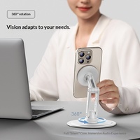 Support magnétique pour téléphone et tablette en alliage, portable, pliable, universel, rotation à 360 degrés, compatible, personnalisable