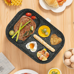 Poêle électrique à œufs frits à quatre trous antiadhésive, machine à œufs frits électriques pour le petit-déjeuner, pour un usage domestique - Product Image 4