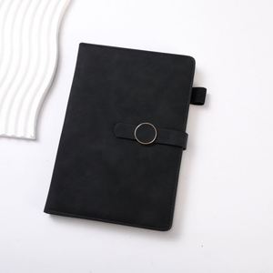 Luxury Blue PU Leather Notebook Pen Gift Set Custom <b>Diary</b> Thermos Cup Note Book Gift Set With Water Bottle - Product Image 2