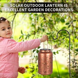 Lámpara Solar LED para Exteriores, Resistente al Agua con Clasificación IP65, Lámpara de Jardín de Metal para Decoración de Patio, Regalo Ideal para Mujeres y Madres - Product Image 5