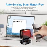 Lecteur de codes QR omnidirectionnel 2D professionnel USB pour ordinateur de bureau, idéal pour les supermarchés, les commerces de détail et les systèmes de point de vente (en stock)