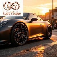 Rueda de Aleación Forjada con Acabado Negro Brillante y Multirradio para Autos de Lujo, Rin Ligero Personalizado con PCD ET, Suministro de Fábrica