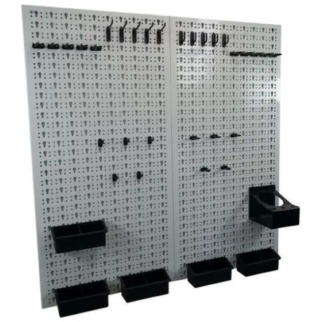 Metalen Functionele Stevige Aanpasbare Diamantplaat 4X8 Kunstenaar Laboratorium Pegboard Voor Het Organiseren Van Gereedschap