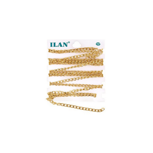 Chaîne en métal ILAN, environ 1 m, couleur or, pour la création de bijoux - Product Image 2