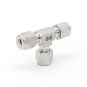 Raccord en T à compression en acier inoxydable By-Lok 3mm 4mm 6mm 8mm 10mm 12mm 14mm pour circuit hydraulique et pneumatique d'instruments - Product Image 4