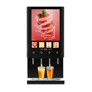 Professional Fully Automatic Commercial 4-Key Intelligent Touch Type Espresso Coffee Maker Vending Machine for Office Use