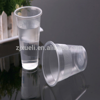 Gobelets et soucoupes jetables écologiques en plastique, personnalisables, 7 oz, en PP thermoformé, avec couvercle, pour fêtes, vente en gros