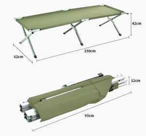 Extra <b>Large</b> Portable Single Sleeping Cot Modern Design Foldable Metal <b>Frame</b> Outdoor Camping Hiking Travel Beach Rest Bedroom Use - Product Image 3
