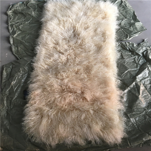 Fourrure d'animal longue et <span class=keywords><strong>bouclée</strong></span>, <span class=keywords><strong>laine</strong></span> pour <span class=keywords><strong>chaise</strong></span>, fourrure de Mongolie - Product Image 4