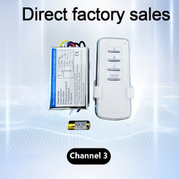 Interrupteur à distance sans fil intelligent RF, portée de 30 m, fonctionne sur piles, 220 V, pour luminaires LED, lampes de plafond en cristal