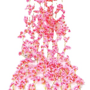 Guirnaldas de Flores de Cerezo Artificiales, Decoración de Pared de Flores de Seda para Bodas, Decoración para el Hogar y Exteriores de 100 cm a 200 cm - Product Image 5