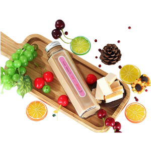 Bouteilles de vin de fruits à extraction à froid plates et rondes Spotly en gros de 250 ml, bouteilles en verre pour boissons au thé au lait de 500 ml - Product Image 4