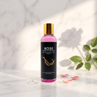 Minyak Tubuh Murni 100% Rose Multi-Use Cold Pressed yang Diinfus dengan Minyak Rosehip & Sweet Almond untuk Pijat Melembapkan, Perawatan Rambut, Kuku, dan Kulit