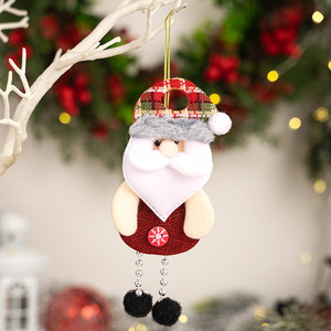 DAMAI Sanhao Magnifiques décorations de Noël en tissu vintage, ornements suspendus, cadeau de Noël tendance, décoration de la maison, luxe - Product Image 2