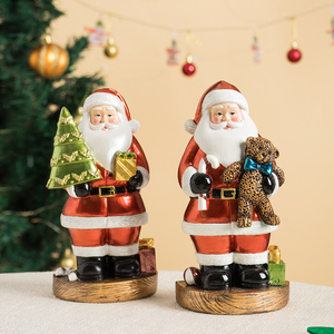 Figura Decorativa de Resina Hecha a Mano de Santa Claus, Estilo Navideño, para Decoración del Hogar - Product Image 6