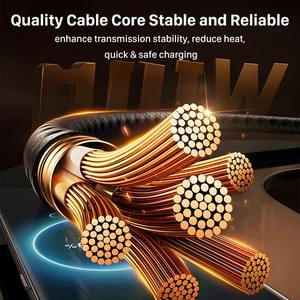 สายเคเบิล100W Type-C TO Type-C เป็น Type-C สำหรับชาร์จ iPhone Smart Digital Display แสดงผลแบบดิจิตอล66W USB TO C 27W USB-C PD สำหรับ iPhone - Product Image 4