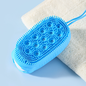 Brosse corporelle en silicone souple, exfoliante, pour le bain et la douche, adaptée au massage et au nettoyage de la peau, outil de bain - Product Image 6