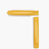 Funda de vinilo amarilla de extremo cerrado para mangos largos, cubierta protectora de PVC moldeado por inmersión para varillas, palancas y piezas metálicas