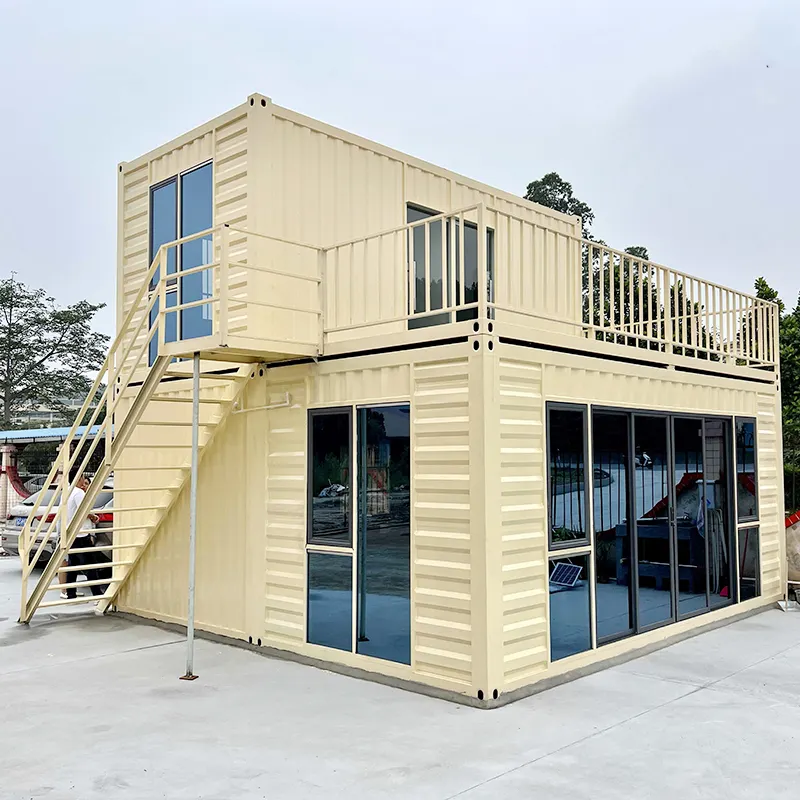 SINS दो मंजिला पॉप-अप कंटेनर कॉफी रेस्तरां बार कैफे कियॉस्क बूथ स्टील पूर्वनिर्मित घर कंटेनर कार्यालय का उपयोग करें