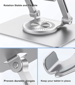 Di alta qualità in alluminio pieghevole 360 rotante supporto per Smartphone Desktop Laptop supporto per iPad <span class=keywords><strong>Huawei</strong></span> tablet - Product Image 3