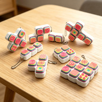 Porte-clés Fidget imprimé en 3D, jouet anti-stress, clavier interactif, bouton de décompression, cadeaux pour soulager le stress