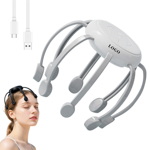 เครื่องนวดศีรษะแบบพกพา Huyo 0728 8 คลอว์ส  แบบสั่นสะเทือนอเนกประสงค์  ช่วยผ่อนคลายศีรษะทั้งหัว  ใช้งานไร้สายได้ 4 ชั่วโมง  ขนาดเล็ก  ชาร์จผ่าน USB - Product Image 1