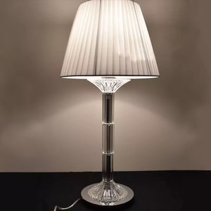 <span class=keywords><strong>Lampe</strong></span> <span class=keywords><strong>de</strong></span> bureau française Mille Nuits Premier, éclairage <span class=keywords><strong>de</strong></span> table en cristal, ampoule LED, abat-jour en lin, E12/E14, protection des yeux, design moderne, pour bureau - Product Image 2